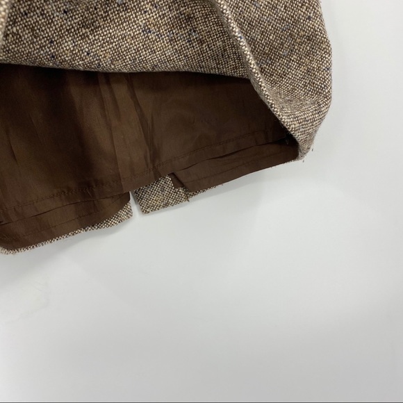 J.Crew Brown Taupe Wool Tweed Pencil Skirt 4 - Picture 6 of 8